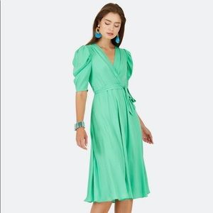 Caballero Lila Mint Green Dot Dress - worn once, size L